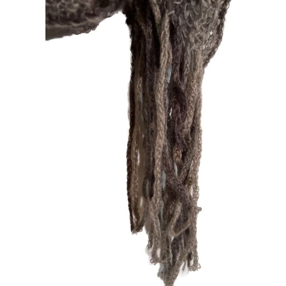 NWT Purple Grey Fringe Scarf - Picture 3 of 6